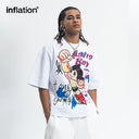 INFLATION Anime Graphic Cotton Tees