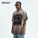 INFLATION Retro Portrait Print Tees