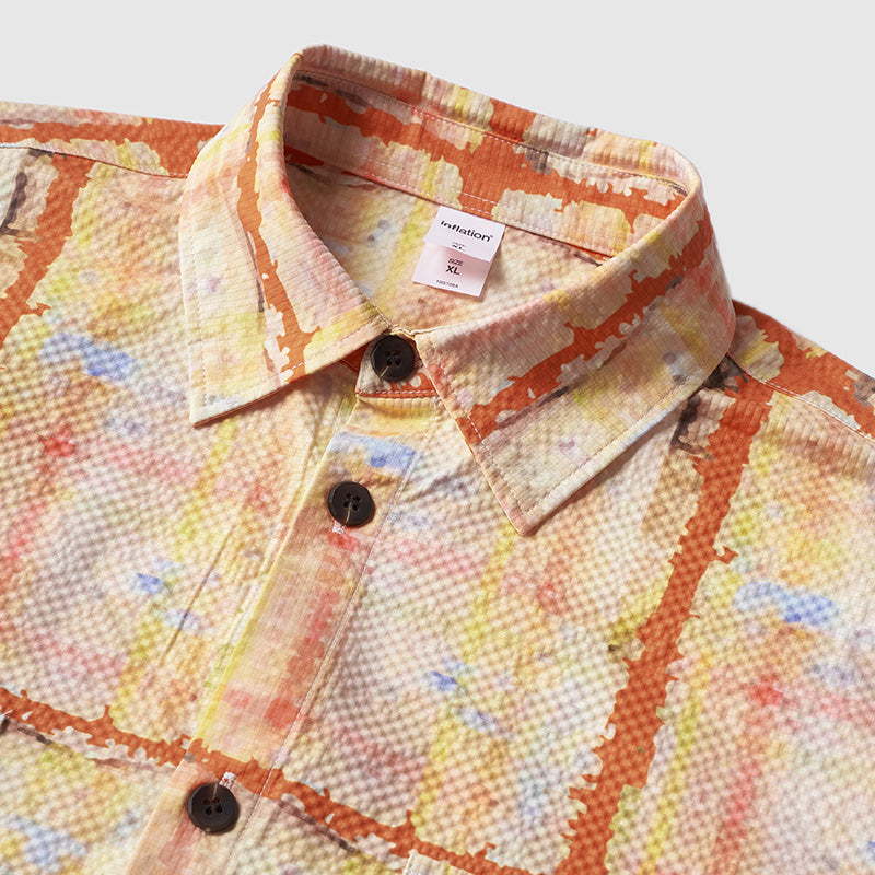 INFLATION Colorful Checkered Shirts