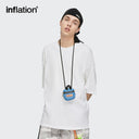 INFLATION Summer Unisex Oversized Plain T-shirts - INFLATION