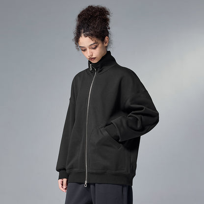 INFLATION Stand Collar Full Zip-up Jacket