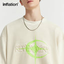 INFLATION Suede Embossed Rubber Printing T shirt - INFLATION