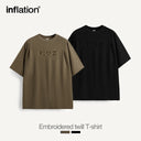 INFLATION Embroidered Twill Fabric Oversized tshirt - INFLATION