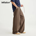 INFLATION Eco-friendly Bamboo Cotton Linen Wide Leg Pants - INFLATION