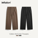 INFLATION Eco-friendly Bamboo Cotton Linen Wide Leg Pants - INFLATION