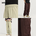 INFLATION Trendy Drawstring Waist Parachute Pants - INFLATION