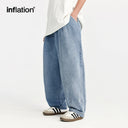 INFLATION Blue Acid-washed Carrot-Fit Jeans - INFLATION