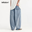 INFLATION Blue Acid-washed Carrot-Fit Jeans - INFLATION