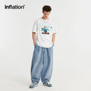 INFLATION Blue Acid-washed Carrot-Fit Jeans - INFLATION