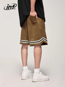 INFLATION Brown Skateboard Shorts Sportswear - INFLATION