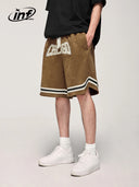 INFLATION Brown Skateboard Shorts Sportswear - INFLATION