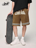 INFLATION Brown Skateboard Shorts Sportswear - INFLATION