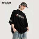 INFLATION "Control Yourself" Mock Neck Oversized Tees - INFLATION