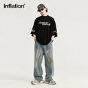 INFLATION "Control Yourself" Mock Neck Oversized Tees - INFLATION