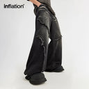 INFLATION Distressed Fringe Jeans