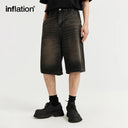 INFLATION Distressed Washed Jorts