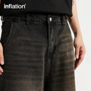 INFLATION Distressed Washed Jorts