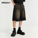 INFLATION Distressed Washed Jorts