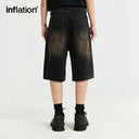 INFLATION Distressed Washed Jorts