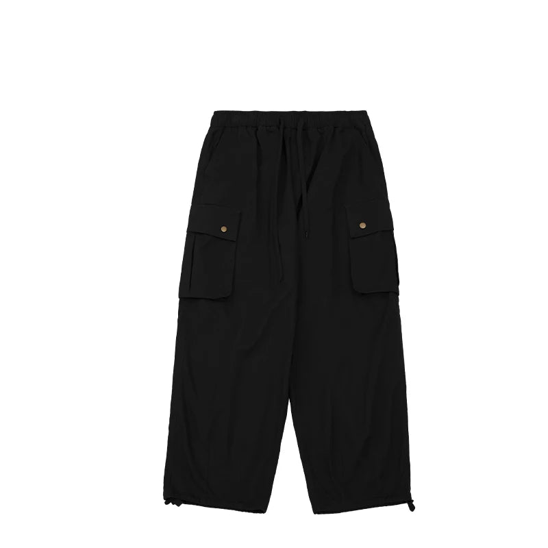 INFLATION Flap Pocket Parachute Pants Unisex Cargo Pants - INFLATION