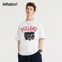 INFLATION Facial Expression Cotton Tshirts - INFLATION