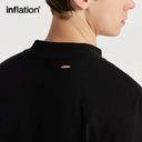 INFLATION Mock Neck Ripped Graphic Tees - INFLATION