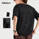 INFLATION Trendy "PEACE" Puff Printed Oversize Cotton Tees - INFLATION