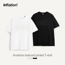 INFLATION Trendy "PEACE" Puff Printed Oversize Cotton Tees - INFLATION