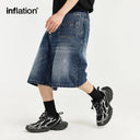 INFLATION Retro Denim Shorts With Pockets