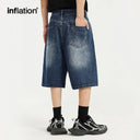 INFLATION Retro Denim Shorts With Pockets