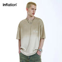 INFLATION Retro Hand Spray Gradient Streetwear Tshirt - INFLATION