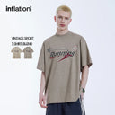 INFLATION Retro Mock Neck Oversized Tees - INFLATION