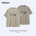 INFLATION Retro Mock Neck Oversized Tees - INFLATION