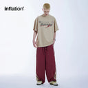 INFLATION Retro Mock Neck Oversized Tees - INFLATION