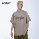 INFLATION Retro Mock Neck Oversized Tees - INFLATION