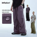 INFLATION Retro Striped Parachute Pants - INFLATION