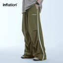 INFLATION Retro Striped Parachute Pants - INFLATION