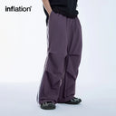 INFLATION Retro Striped Parachute Pants - INFLATION