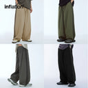 INFLATION Retro Patchwork Wide-Leg Pants