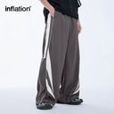 INFLATION Retro Patchwork Wide-leg Track Pants Sportswear - INFLATION