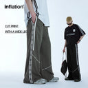 INFLATION Retro Side Splicing Wide Leg Track Pants Sportswear - INFLATION