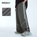 INFLATION Retro Side Splicing Wide Leg Track Pants Sportswear - INFLATION