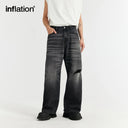 INFLATION Ripped Wide Leg Jeans