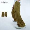 INFLATION Retro Side Zipper Parachute Pants