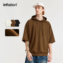 INFLATION Soft Touch Waffle Hooded Short Sleeve Tshirt - INFLATION