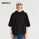 INFLATION Soft Touch Waffle Hooded Short Sleeve Tshirt - INFLATION