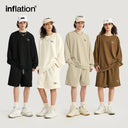 INFLATION Pique Fabric Embroidery Oversized Tracksuit - INFLATION