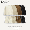 INFLATION Pique Fabric Embroidery Oversized Tracksuit - INFLATION