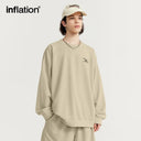 INFLATION Pique Fabric Embroidery Oversized Tracksuit - INFLATION