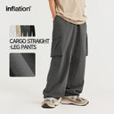 INFLATION Soft Touch Straight Leg Cargo Trousers - INFLATION